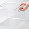 mDesign Plastic Bathroom Storage Bin Tote with Handles
